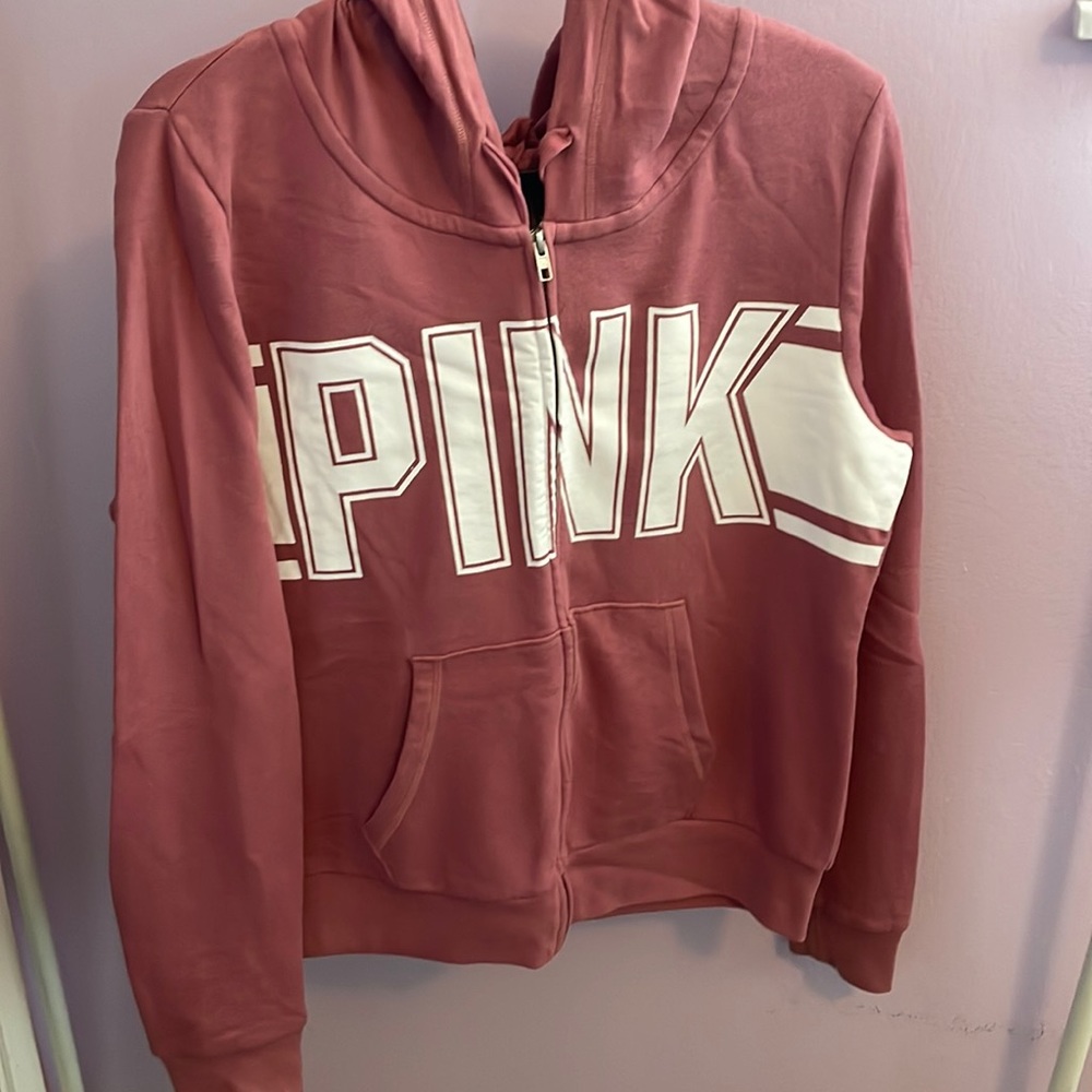 PINK zip up sweatshirt